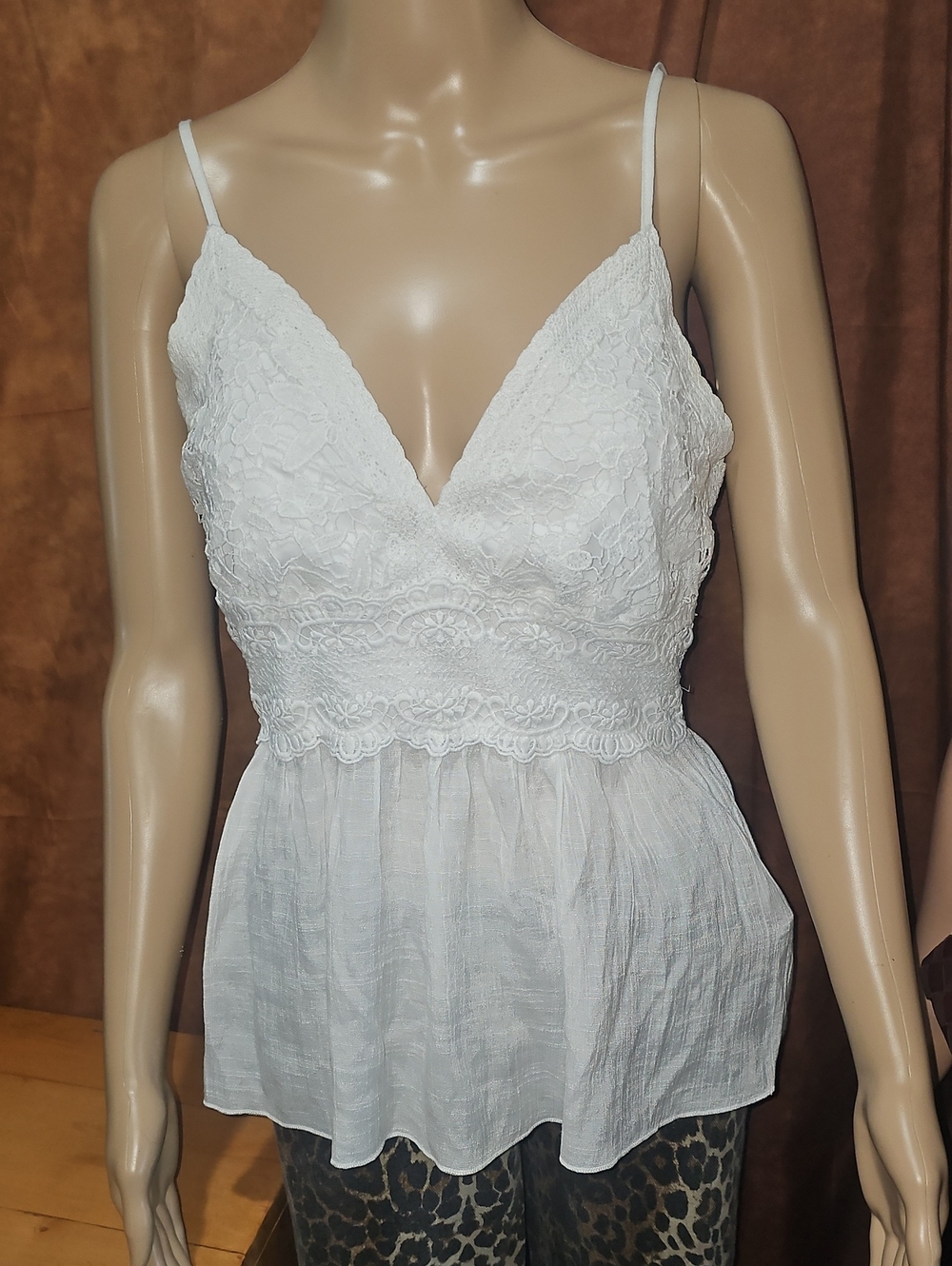 White Lace V-Neck Camisole Top - Women Intimates & Sleepwear